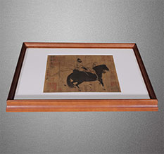 道县书画装裱配框服务案例